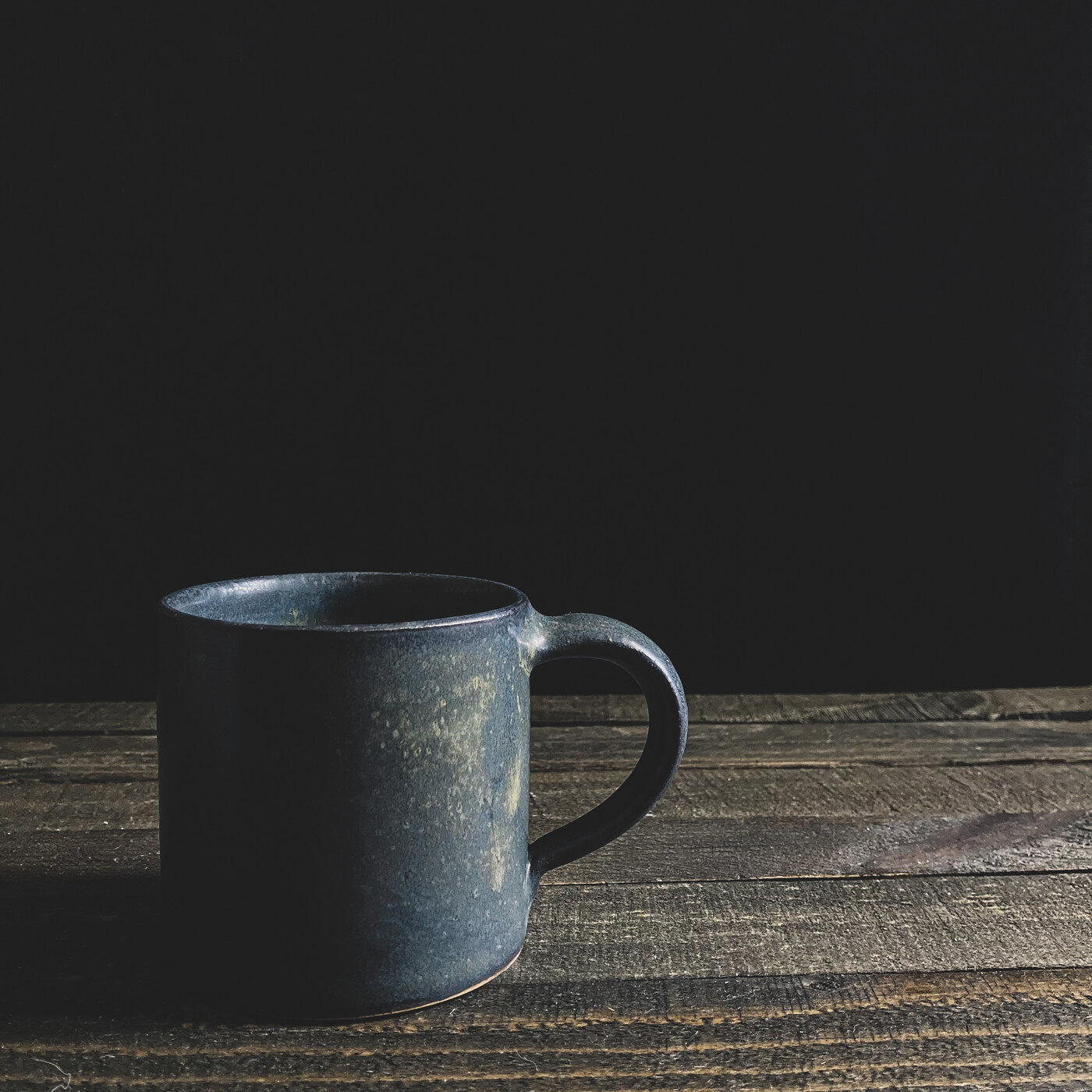 BRISEO mug in Azure glaze, handmade Philippine stoneware