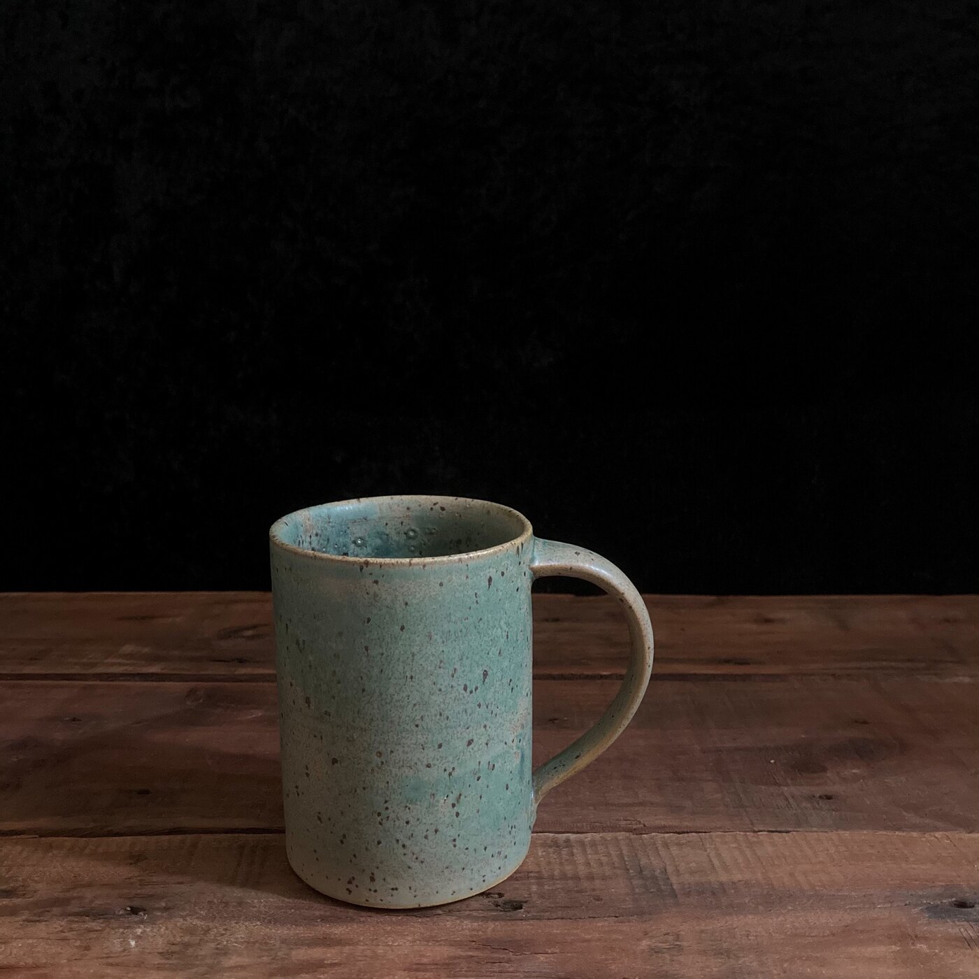 BRISEO mug in Bamboo glaze, handmade Philippine stoneware