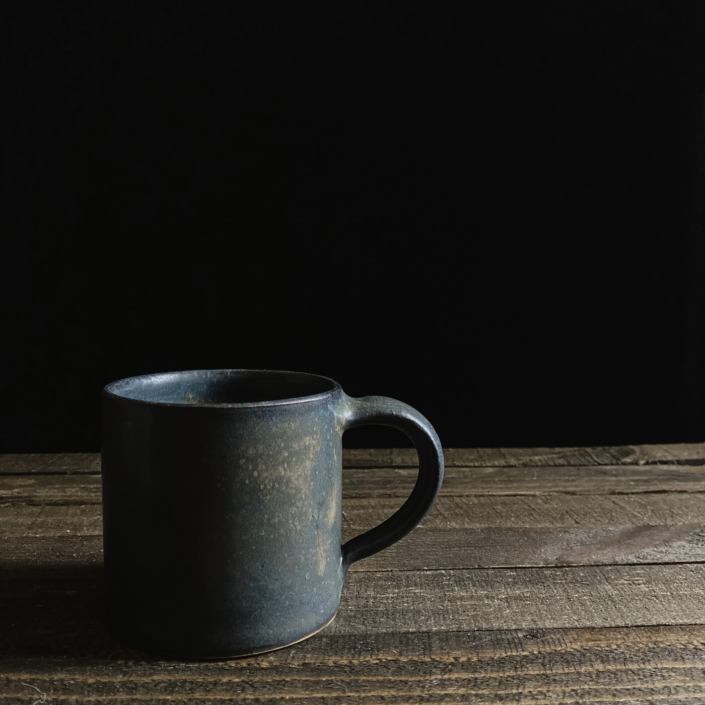 BRISEO mug in Charcoal glaze, handmade Philippine stoneware