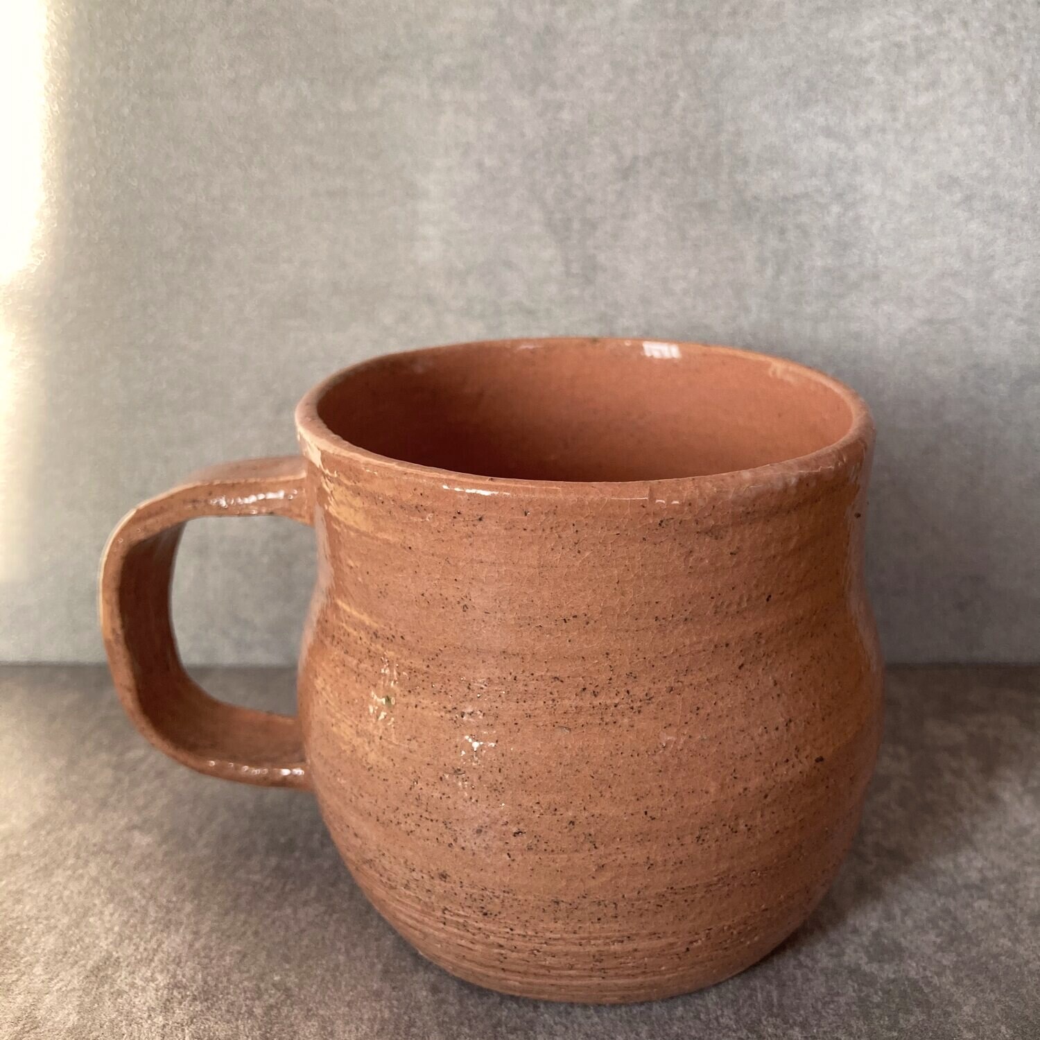Mug, terracotta, handmade Philippine stoneware by AWIS